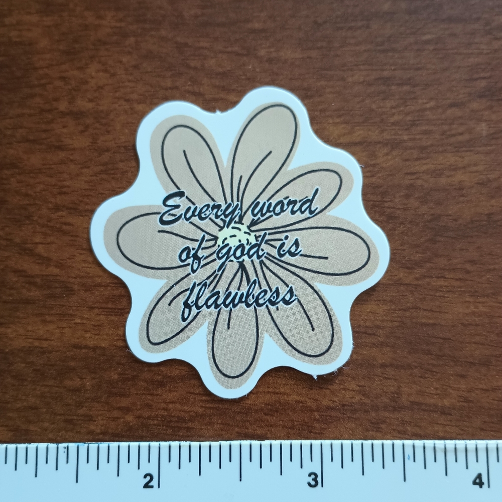 10/$10 Inspirational Bible Verse Positivity Biblical Jesus Flower Sticker Decal